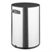 Poubelle à pédale ronde en acier brossé Jantex 6L