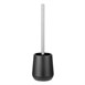 Brosse et support WC noir Jantex 