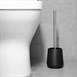 Brosse et support WC noir Jantex 