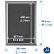 Cadre clipsable en aluminium Europel A3 25mm