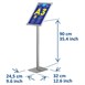 Porte-affiche Europel avec cadre clipsable A3 25mm