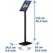 Porte-affiche Europel avec cadre clipsable A4 25mm noir