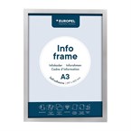 Cadres d'affichage autocollants Europel A3 argent (lot de 2)