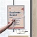 Cadres d'affichage autocollants Europel A3 argent (lot de 2)