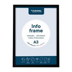 Cadres d'affichage autocollants Europel A3 noirs (lot de 2)