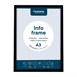 Cadres d'affichage autocollants Europel A3 noirs (lot de 2)