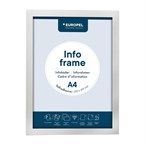 Cadres d'affichage autocollants Europel A4 argent (lot de 2)