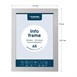 Cadres d'affichage autocollants Europel A5 argent (lot de 2)