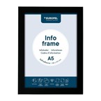 Cadres d'affichage autocollants Europel A5 noirs (lot de 2)