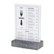 Présentoir de table Europel A5 polystone anthracite