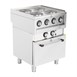 Fourneau électrique 4 feux sur four à convection Buffalo Série 600