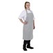 Tablier bavette rayé gris et blanc Whites