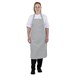 Tablier bavette rayé gris et blanc Whites