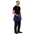 Tablier en toile de coton Southside bleu marine