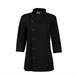 Veste de cuisinier femme ajustée Whites noire