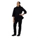 Veste de cuisinier femme ajustée Whites noire