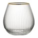 Verres à gin sans pied bord doré Hayworth Utopia 650 ml (lot de 6)