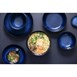 Bols plats Olympia Luna bleu nuit 160 mm (lot de 6)