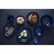 Bols plats Olympia Luna bleu nuit 210 mm (lot de 4)