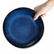 Bols plats Olympia Luna bleu nuit 210 mm (lot de 4)