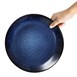 Assiettes creuses Olympia Luna bleu nuit 255 mm (lot de 4)
