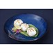 Assiettes creuses Olympia Luna bleu nuit 205 mm (lot de 4)