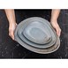 Assiettes triangulaires Olympia Ember Blue 308mm (lot de 4)