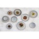 Assiettes plates Olympia Drift gris uni 280 mm (lot de 4)