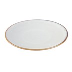 Assiettes plates Olympia Drift gris uni 230 mm (lot de 6)
