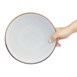 Assiettes plates Olympia Drift gris uni 230 mm (lot de 6)