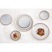 Assiettes plates Olympia Drift gris uni 180 mm (lot de 6)
