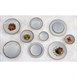 Bols évasés Olympia Drift gris uni 205 mm (lot de 4)