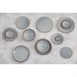 Bols évasés Olympia Drift gris uni 205 mm (lot de 4)