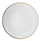 Assiettes plates Olympia Drift en relief gris 280mm (lot de 4)
