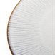 Assiettes plates Olympia Drift en relief gris 280mm (lot de 4)