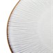 Assiettes plates Olympia Drift en relief gris 220mm (lot de 6)