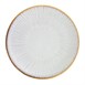 Assiettes plates Olympia Drift en relief gris 180mm (lot de 6)