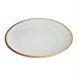 Assiettes plates Olympia Drift en relief gris 180mm (lot de 6)