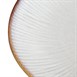 Assiettes creuses Olympia Drift en relief gris 260 mm (lot de 4)