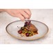 Assiettes creuses Olympia Drift en relief gris 260 mm (lot de 4)