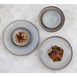 Assiettes creuses Olympia Drift en relief gris 260 mm (lot de 4)