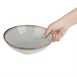 Bols évasés Olympia Drift en relief gris 205 mm (lot de 4)