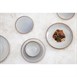 Bols évasés Olympia Drift en relief gris 155 mm (lot de 6)