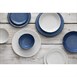 Assiettes plates Olympia Denim Blue 180 mm (lot de 6)