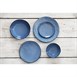 Bols plats Olympia Denim Blue 220 mm (lot de 6)