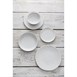 Assiettes plates Olympia Denim White 230 mm (lot de 6)