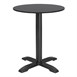 Plateau de table d'extérieur rond noir mat Bolero 600 mm