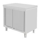Armoire sur pieds en acier inoxydable Vogue 900x900x600mm