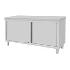 Armoire sur pieds en acier inoxydable Vogue 900x1800x600mm