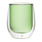 Verres à eau double paroi Utopia verts 27 cl (lot de 6)
